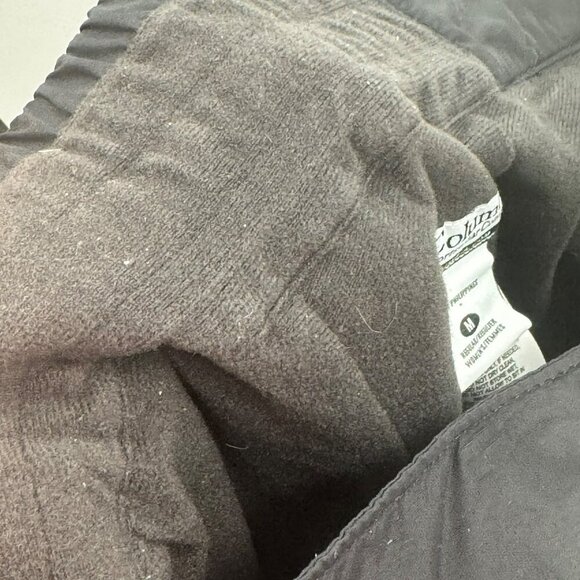 Columbia Black Womens Insulated Snow Pants Elastic Cuffs Zip Pockets Medium - Picture 11 of 11